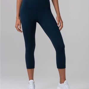 Lululemon Wunder Under Crop (Hi-Rise) *Full-On Luxtreme 21"